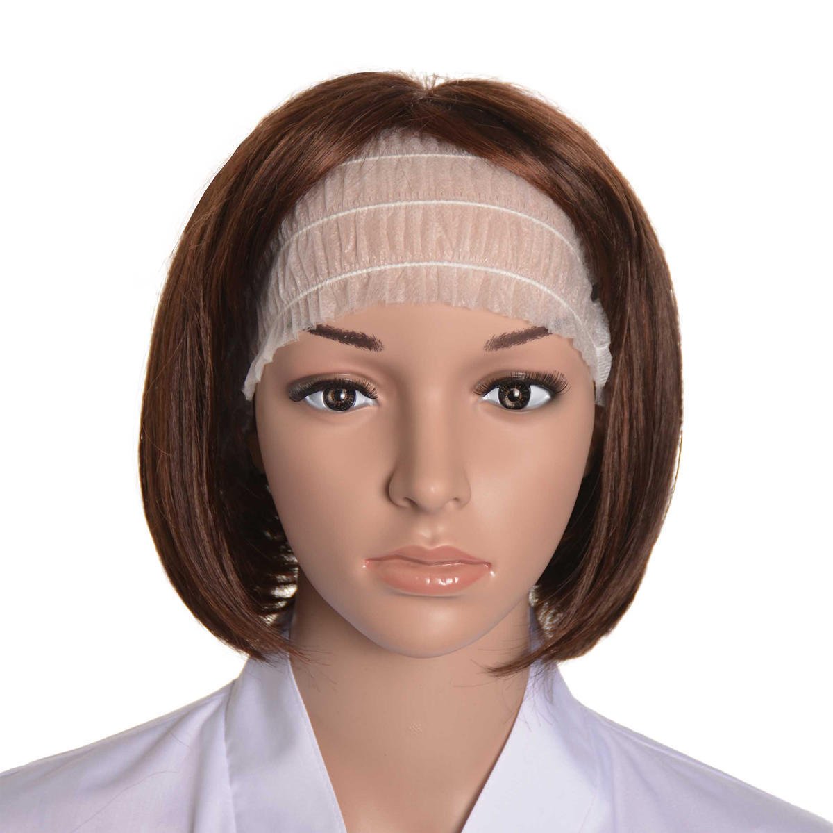 Witte wegwerp hoofdband - 100 stuks | Smart Lashes