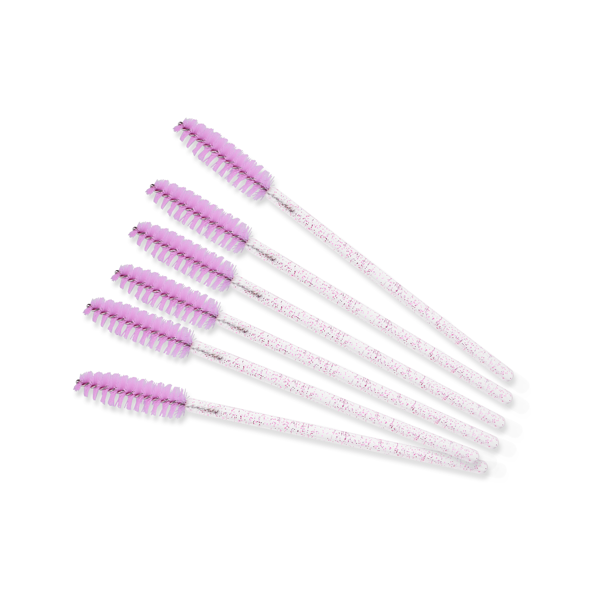 Wegwerpmascara borsteltje - roze glitter | Smart Lashes