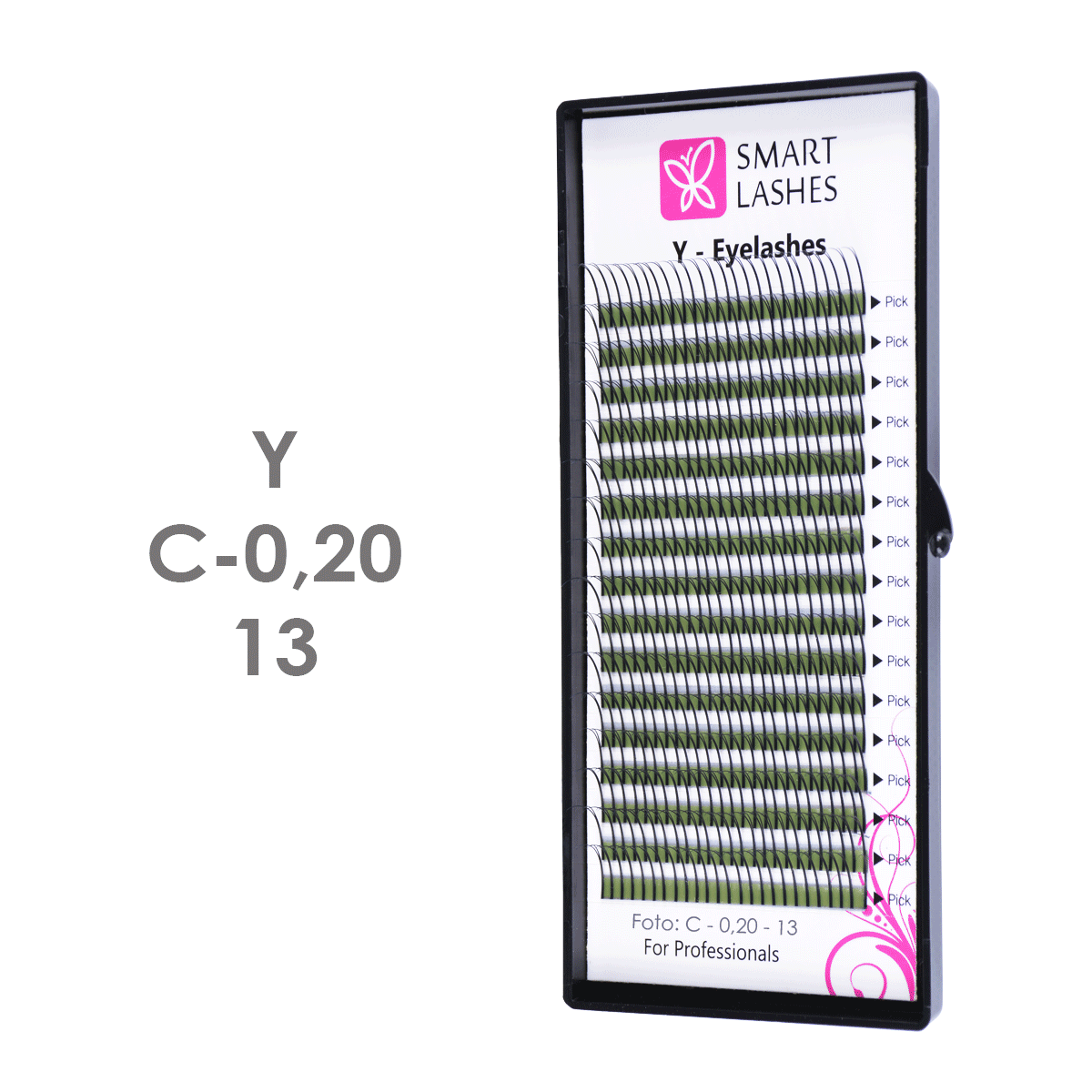 Y wimpers - C - 0,20 mm x 13 mm - 16 lijnen | Smart Lashes